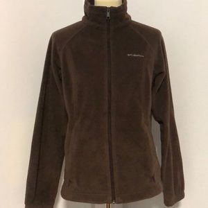 Columbia Brown Zip Up Sweater